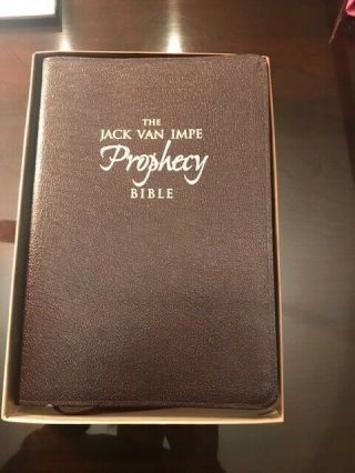 Jack Van Impe Prophecy Bible Third Edition Kjv Burgundy Leather King James
