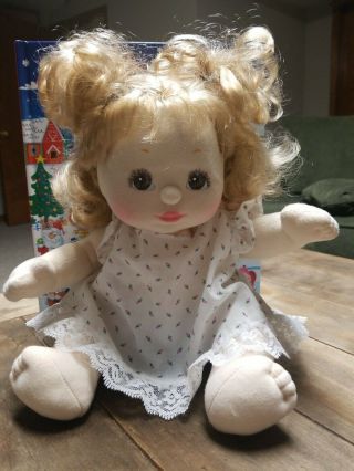 Vintage Mattel My Child Doll Blonde Hair Brown Eyes - 1985 - &