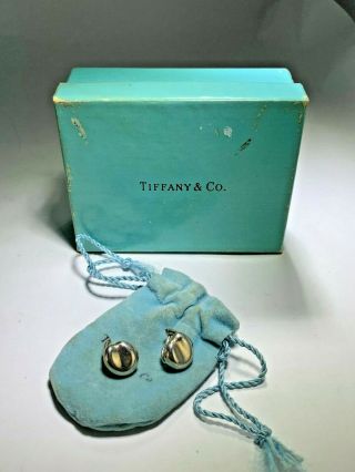 Tiffany & Co Vintage Elsa Peretti Sterling Silver Earrings