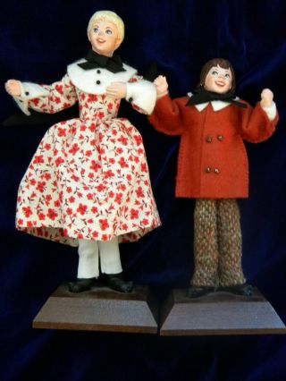 Vintage Two 1952 Simpich " A Christmas Carol " Character Dolls
