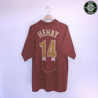Henry 14 Arsenal Vintage Nike Home Football Shirt Jersey 2005/06 (xl)