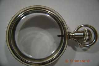18 S - - Pocket Watch Display Case - - Open Face - - Lever Set - - Snap Bezels Very Tight