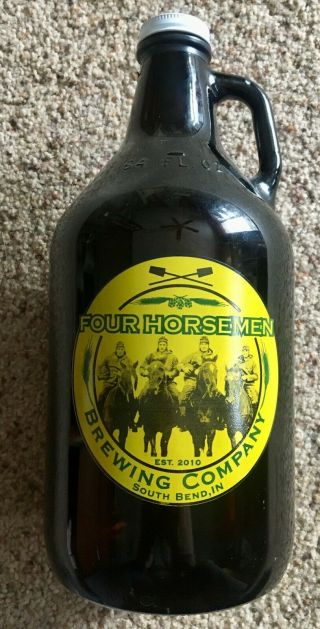 Four Horsemen Brewing Company Growler (empty) 2011 - 2013 South Bend,  Indiana