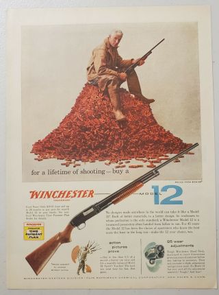 1957 Print Ad Winchester Model 12 Shotguns Olin - Mathieson Haven,  Connecticut