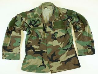 Usgi M81 Woodland Camo Raid Mod Modified Uniform Shirt Medium Short