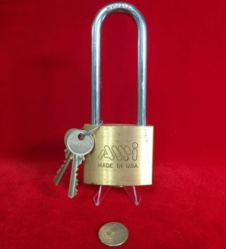 Medeco High Security Padlock Lock - Hard To Find - Locksport / Lock Picking