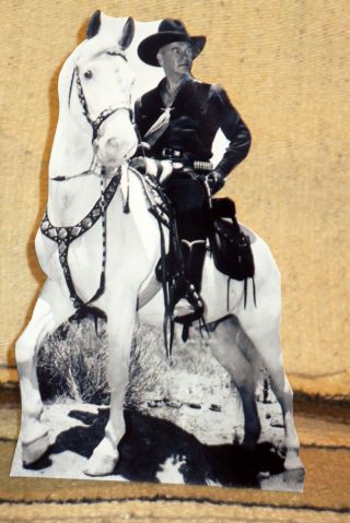 Hopalong Cassidy And Topper Western Tabletop Display Standee 10 1/2 " Tall
