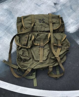 Us Military Issue Alice Field Pack Lc - 1 Combat Medium Army War Od Green