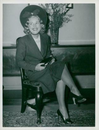Photograph Of Sonja Henie,  Ice Princess And Actress In Hollywood