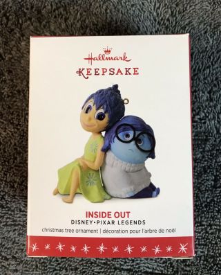 2016 Inside Out Disney Pixar Legends Hallmark Ornament Joy Sadness Movie