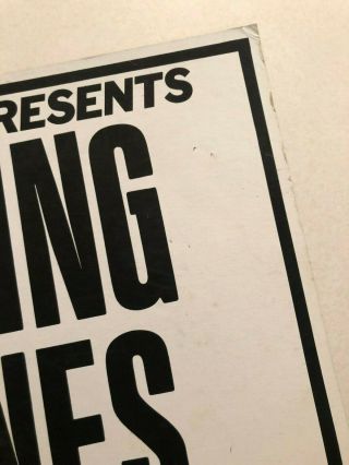 Vintage 1989 Rolling Stones Guns N Roses Living Colour Concert Poster 3