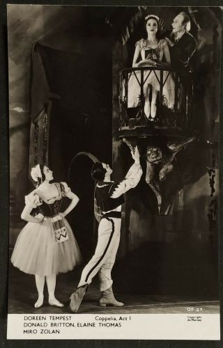 Ballet Ballerina Photo Postcard Doreen Tempest,  Elaine Thomas 1955 Sadler - Wells