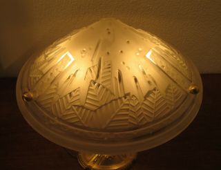 WONDERFUL FRENCH ART DECO TABLE LAMP 1925 BY C.  RANC / MULLER FRÈRES LUNEVILLE 2