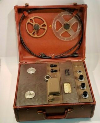Ampex 600 Portable Tube Reel To Reel Tape Recorder Vintage