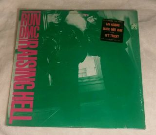 RUN DMC Raising Hell ORIG.  1986 LP PROFILE RECORDS PRO - 1217 MASTERDISK,  SHRINK NM 3