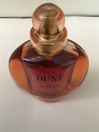 Vintage Christian Dior Dune Perfum 1.  7 Oz Eau De Toilette.  50 Mll.