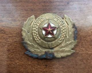 Dprk North Korean General Cap Badge Cockade