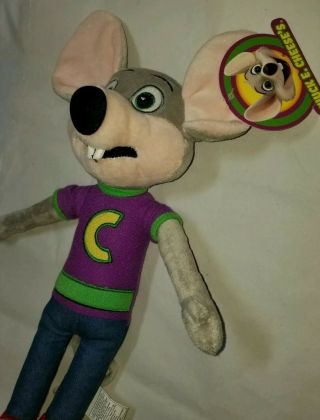 Chuck E Cheese Mouse Plush 12 " Stuffed Animal Kid Store Toy Mascot Prize