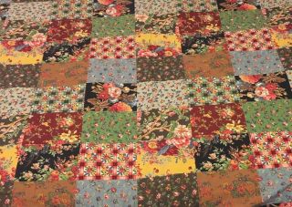 Vintage Ralph Lauren Darby Patchwork Full Double Flat Sheet Rare Floral