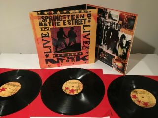 Live In York City - Bruce Springsteen/e Street Band [2001 Vinyl 3lp,  Columbia]