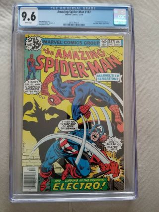 Spider - Man 187 Cgc 9.  6 Upc Captain America Elektro Marvel Comics 1978