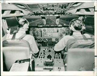 Vintage Photograph Of Bac Test Pilots Eddie Macnama And Bill Cairns