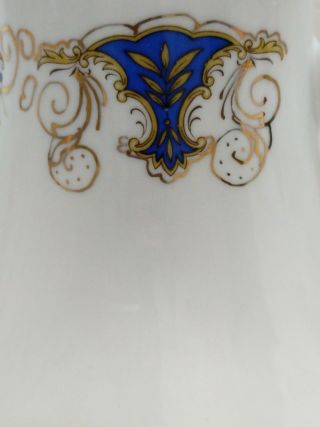 Camina Fine Porcelaine Tea Set White with Blue and Gold Trim 3