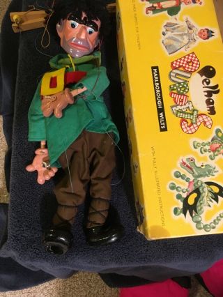Vintage " Giant " Pelham Puppet Marionette 14 " Tall Sl19
