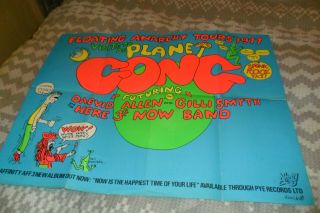 Gong - Floating Anarchy Tour 77 Poster Here & Now Daevid Allen Psych