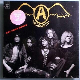 Aerosmith Get Your Wings Ultra Rare 1974 Columbia Lp W/sticker