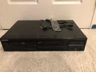 Vintage Sony Cdp - 291 Cd Player Single Disc