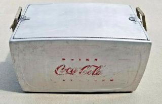 Vintage Aluminum Coca Cola Cooler Cole 1950s
