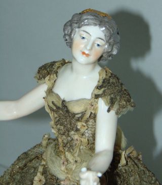 Exceptional Antique Doll Ballerina Figurine Dressel & Kister Bathing Beauty