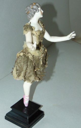 EXCEPTIONAL ANTIQUE Doll BALLERINA Figurine DRESSEL & KISTER Bathing Beauty 3