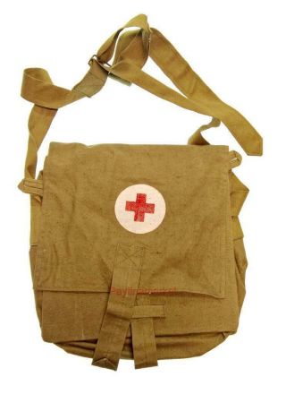 Medical Bag Russian Army Military Ussr Soviet Vintage (cmb) First Aid Red Cross