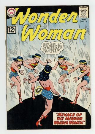 Wonder Woman 134 Vg/fn 5.  0 1962