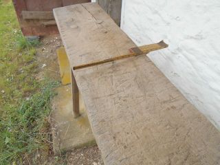 Vintage butchering Block Table Top Slab 9FT by 14 inches 38inches tall 2