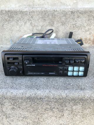 Old School Alpine 7511 Car Stereo Tape Deck Cassette Deck Vintage