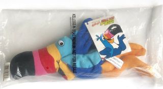 Vintage 1997 Kellogg’s Toucan Sam Plush Bean Bag Froot Loops Cereal