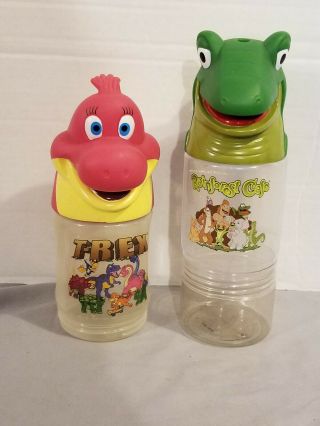 Rainforest Cafe Souvenir Figurine Collectible Bottletrex/frog Top 8 " Tall