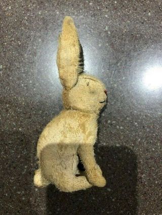 6 Inch Vintage Steiff Stuffed Rabbit Very Old With Tag Intact