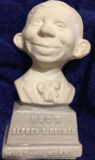 Mad’s Alfred E.  Neuman - What Me Worry? Vintage Ceramic Bust Circa 1960s