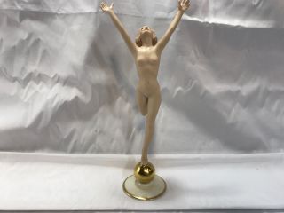 Rare Hutschereuther/ Kunstabteilung Porcelain Figurine Nude Lady Girl