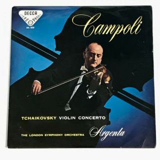 Uk Decca Sxl 2029 Ed1 Bbb Lp Campoli Tchaikovsky Violin Concerto Lso Argenta
