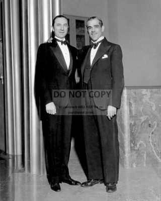 Bela Lugosi And Boris Karloff Legendary Horror Film Actors - 8x10 Photo (dd605)