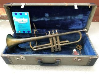 Vintage Senator By Carl Fischer Vintage Trumpet In Case And Some Accessories
