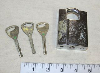 Abloy 342 Padlock With 3 Keys - High Security - Made In Finland