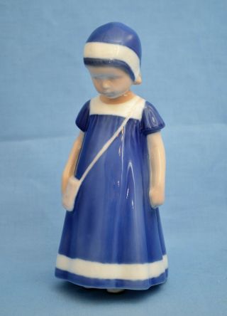 Vintage Bing & Grondahl Figurine Girl With Purse " Else "