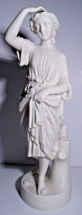 1858 Wm Brodie Copeland Parian Statue,  Sunshine,  20 Inches Tall