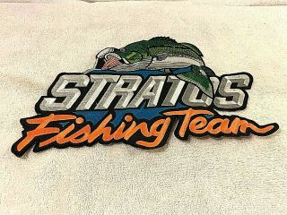 Stratos Boats Xl Fishing Team Patch Bass Boating Iron On